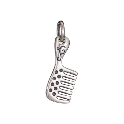 Sterling Silver Pendants, 925 Sterling Silver, Comb, DIY 