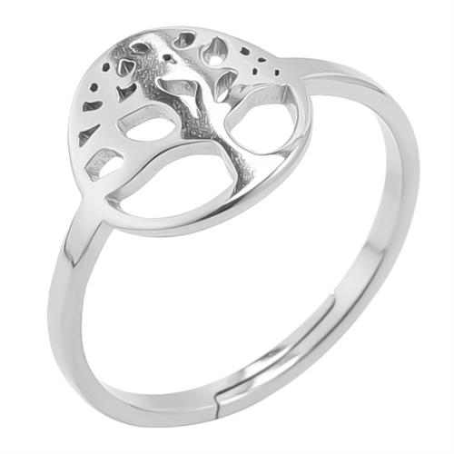 Edelstahl Fingerring, 304 Edelstahl, flache Runde, Vakuum-Ionen-Beschichtung, Modeschmuck & unisex & hohl, keine, Größe:8, verkauft von PC