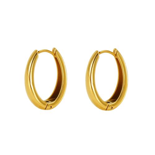 Stainless Steel Leverback Earring, 304 Stainless Steel, 18K gold plated, fashion jewelry & for woman, golden 