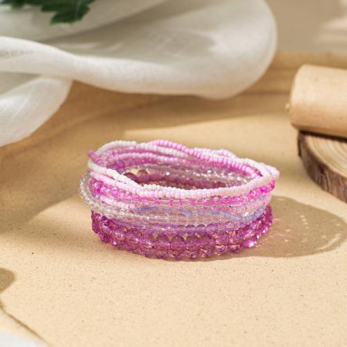 Bracelets Bijoux en verre, avec Seedbead, pour femme, plus de couleurs à choisir, Vendu par fixé