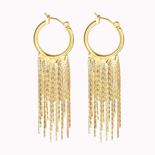 Zinc Alloy Leverback Earring, fashion jewelry & for woman, gold 