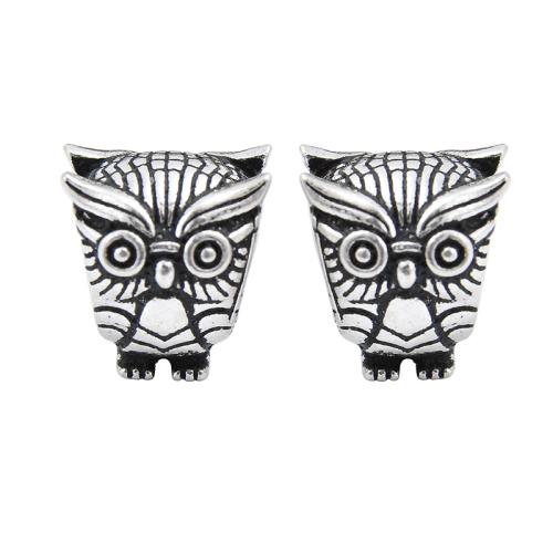 Sterling Silver Beads, 925 Sterling Silver, Owl, DIY, original color 