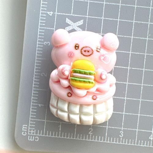 Mobile Phone DIY Decoration, Resin, Cartoon & enamel, DIY kit length 20-30mm 