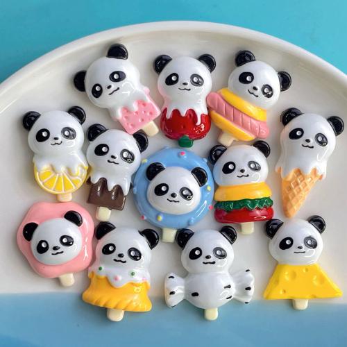 Mobile Phone DIY Decoration, Resin, Panda DIY kit length 20-40mm 