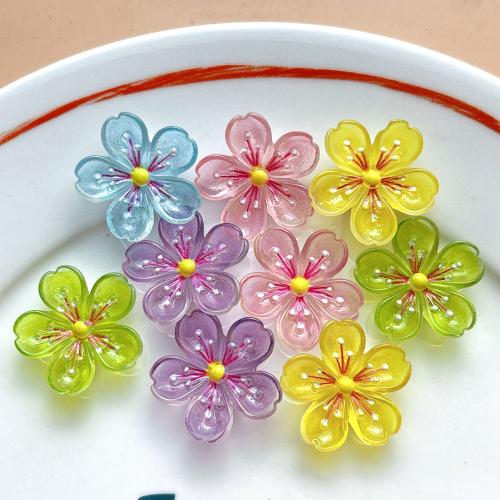 Mobile Phone DIY Decoration, Resin, Flower, luminated & enamel 