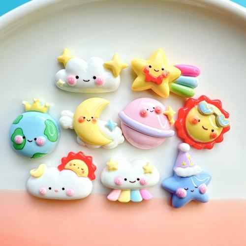 Mobile Phone DIY Decoration, Resin, Cartoon & enamel, DIY kit length 20-30mm 