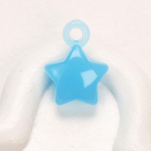 アクリルジュ エリー ペンダント, アクリル, 星, DIY, 無色 穴:約 3.5mm, 約 100パソコン/バッグ, 売り手 バッグ