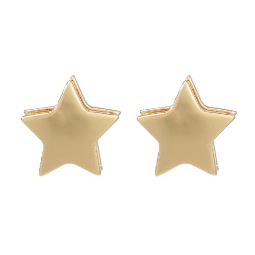 Zinc Alloy Leverback Earring, Star, fashion jewelry & for woman, gold 