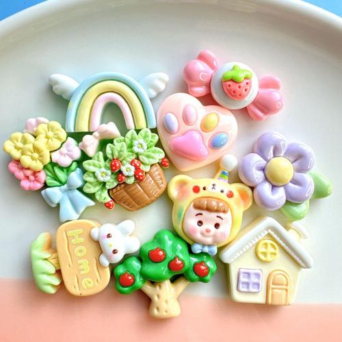 Mobile Phone DIY Decoration, Resin & enamel, DIY kit length 15-40mm 