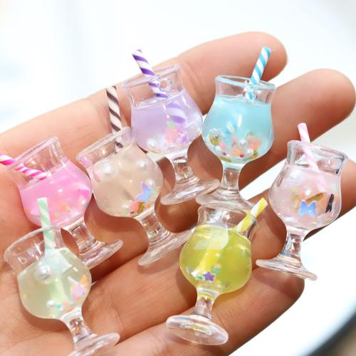 Imitation Food Resin Pendants, Cup, DIY & luminated 