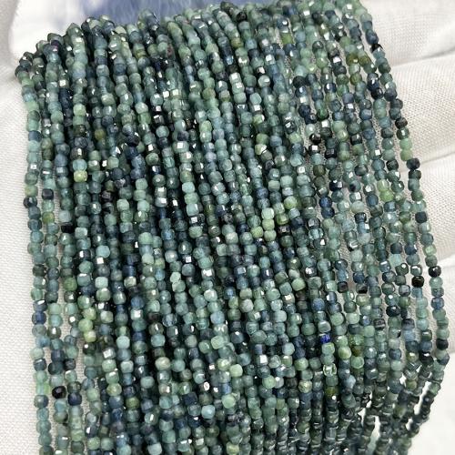 Natural Kyanite Beads, Square, fashion jewelry & DIY & faceted, mixed colors, 2.5mm Approx 38 cm 