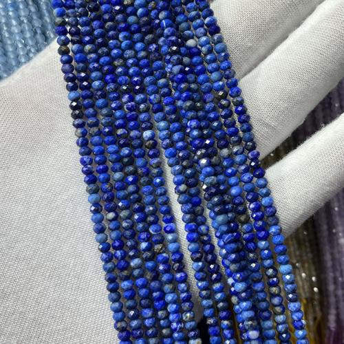 Natural Lapis Lazuli Beads, Abacus, fashion jewelry & DIY & faceted, lapis lazuli Approx 38 cm [