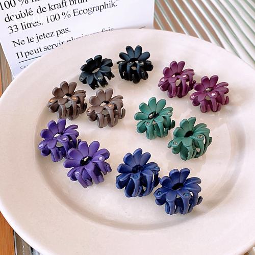 Hair Claw Clips, Acrylic, Flower, fashion jewelry & with rhinestone 