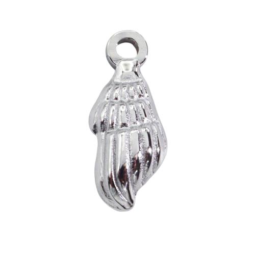 Stainless Steel Animal Pendants, 304 Stainless Steel, Conch, Vacuum Ion Plating, DIY [