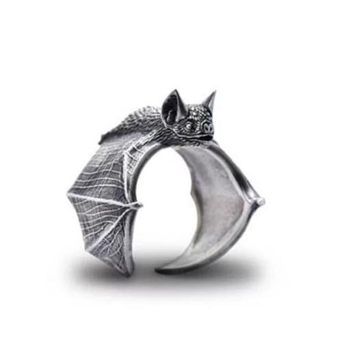 Zinklegierung Fingerring , Fledermaus, plattiert, Einstellbar & unisex, keine, inner diameter:17~20mm, verkauft von PC