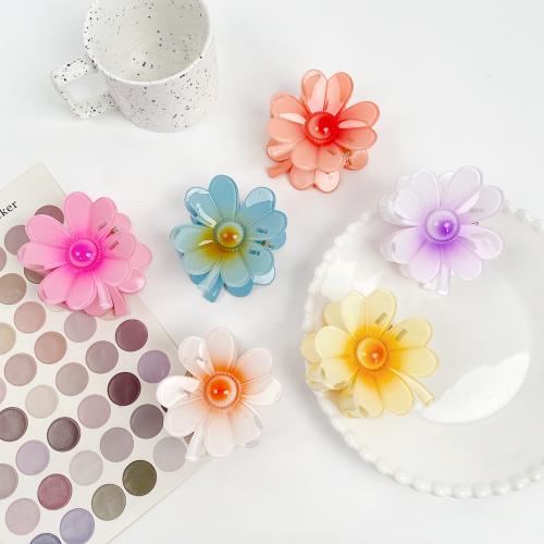 Hair Claw Clips, Plastic, Flower, fashion jewelry 