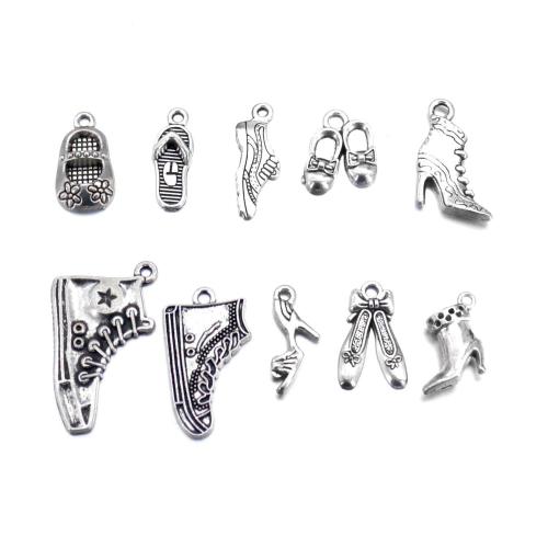 Zinc Alloy Shoes Pendants, plated, DIY original color [