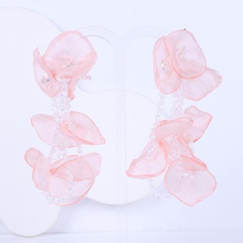 Fashion Create Jewelry Earring, Cloth, with Plastic, fashion jewelry & for woman 