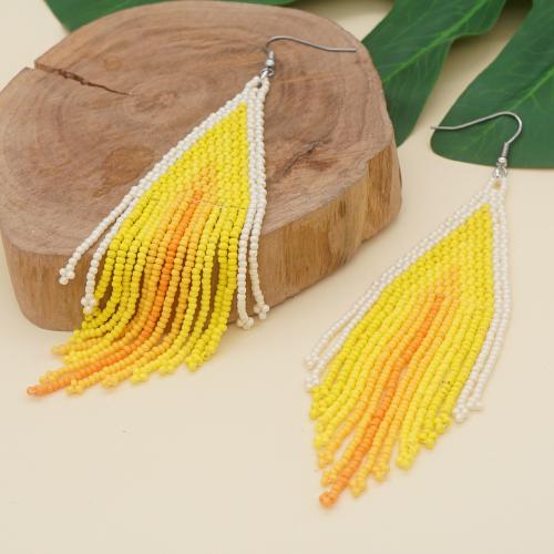 Fashion Fringe Earrings, Glas, handgemacht, für Frau, keine, verkauft von Paar