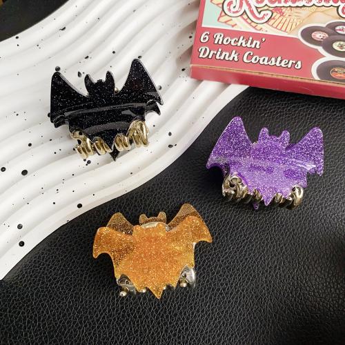 Hair Claw Clips, Acrylic, Bat, fashion jewelry 