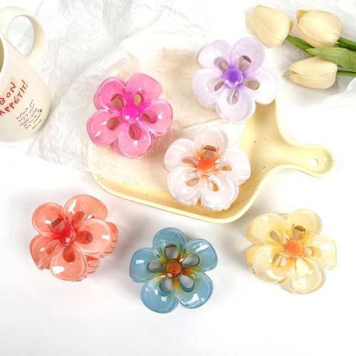 Hair Claw Clips, Plastic, Flower, fashion jewelry 