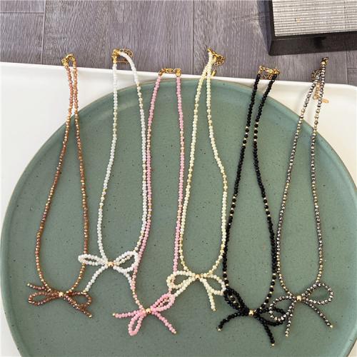 Crystal Zinc Alloy Necklace, with Zinc Alloy, fashion jewelry & for woman cm [