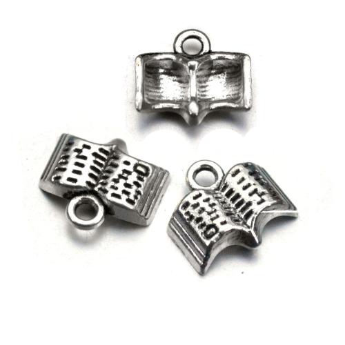 Zinc Alloy Jewelry Pendants, Book, plated, DIY, original color 