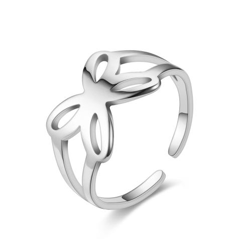 Edelstahl Fingerring, 304 Edelstahl, Schleife, Modeschmuck & verschiedene Größen vorhanden & für Frau, keine, Größe:7.5, verkauft von PC