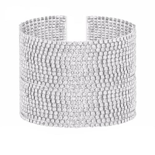 Bracelet chaîne griffe diamant, strass, bijoux de mode & multicouche & pour femme, plus de couleurs à choisir Environ 18.5 cm, Vendu par PC