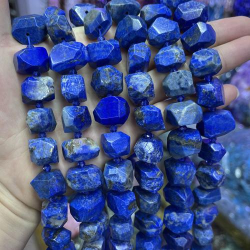 Natural Lapis Lazuli Beads, Nuggets, fashion jewelry & DIY, lapis lazuli, Length about 13-18mm Approx 38 cm 