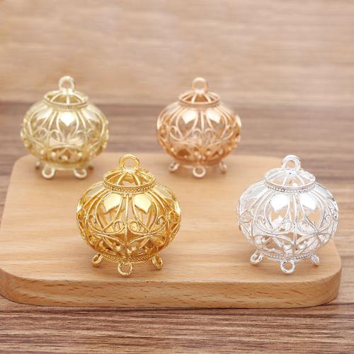 Zinc Alloy Hollow Pendants, plated, DIY 