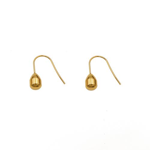 Boucles d'oreilles en acier titane, Placage, pour femme, doré, Vendu par paire