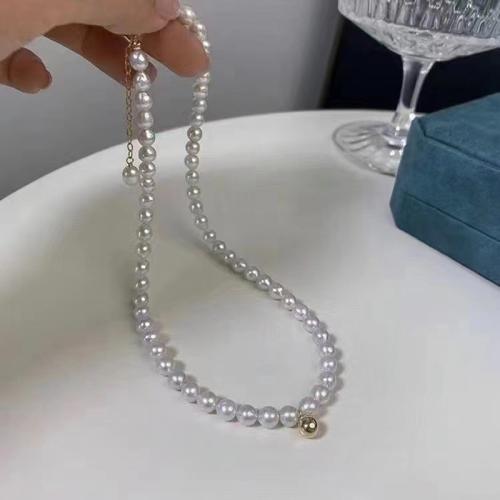 Titanio conjunto de joyas de acero, Partículas de acero, con Perlas plásticas, hecho a mano, diferentes estilos para la opción & para mujer, Blanco, Vendido por UD