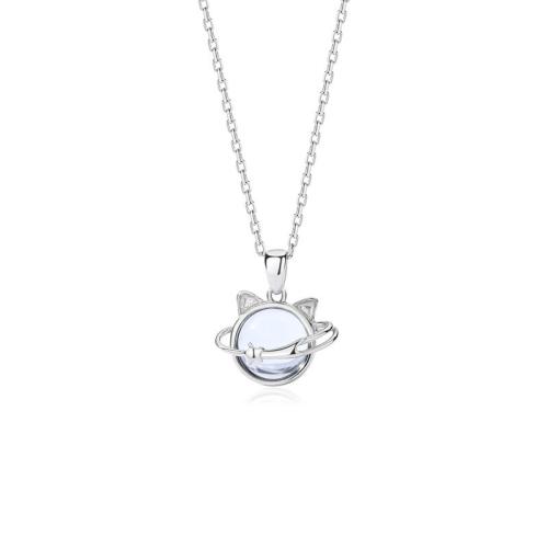 Collier de bijoux en argent , Argent sterling 925, avec chalumeau, bijoux de mode & pour femme, Vendu par PC