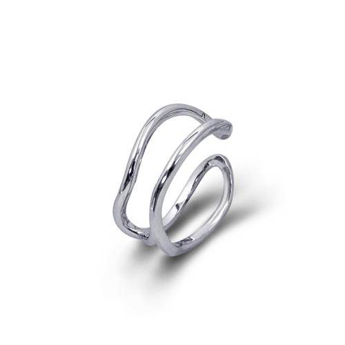 Sterling Silver Finger Ring, 925 Sterling Silver, fashion jewelry & for woman 8.4mm 