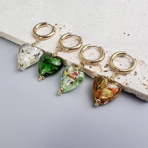 Perlenohrring aus Glas, 304 Edelstahl, mit Glas, für Frau, keine, verkauft von Paar