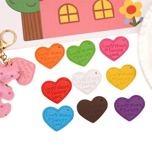 PU Leather Pendant, Heart, fashion jewelry 