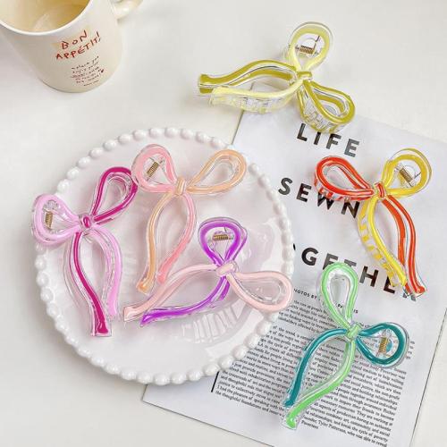 Hair Claw Clips, Plastic, Bowknot, handmade, for woman 