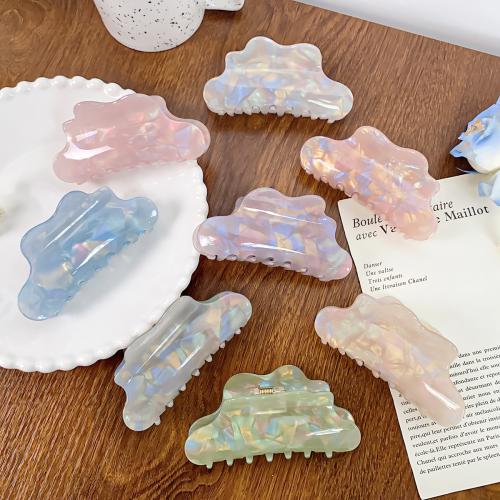 Hair Claw Clips, PVC Plastic, Cloud, handmade, for woman 