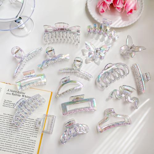 Hair Claw Clips, Plastic, handmade & for woman 