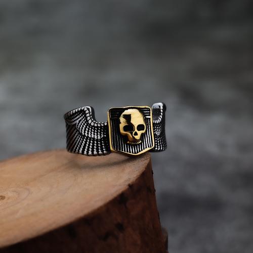 Edelstahl Fingerring, 304 Edelstahl, plattiert, unisex & verschiedene Größen vorhanden, originale Farbe, verkauft von PC