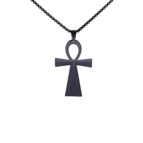 Collier de bijoux de titane, Acier titane, Placage, unisexe, plus de couleurs à choisir, Vendu par PC