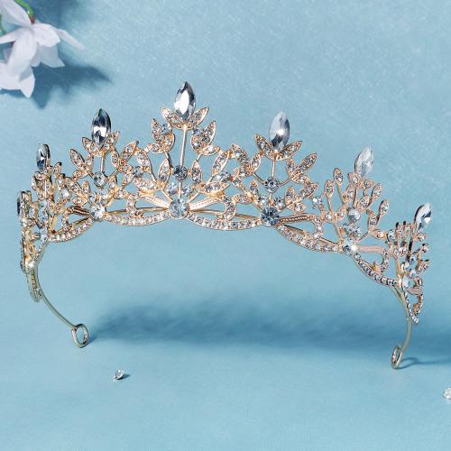 Tiaras nupciales, aleación de zinc, Joyería & para mujer & con diamantes de imitación, más colores para la opción, Vendido por UD