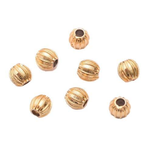 Brass Spacer Beads, Watermelon, gold color plated, DIY Approx 2mm [