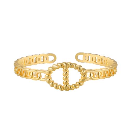 Brass Cuff Bangle, plated, for woman Inner diameter -55-60mm 