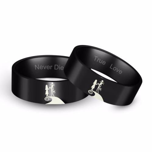 Titan Stahl Fingerring, Titanstahl, unisex & verschiedene Größen vorhanden & verschiedene Muster für Wahl, keine, verkauft von PC