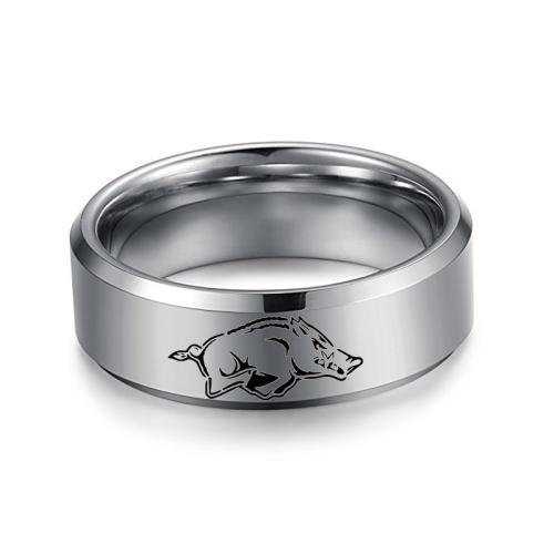 Titanium Steel Finger Ring, Unisex 