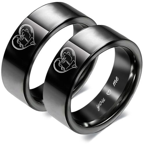 Edelstahl Fingerring, 304 Edelstahl, Handpoliert, unisex & verschiedene Größen vorhanden & verschiedene Stile für Wahl, keine, verkauft von PC