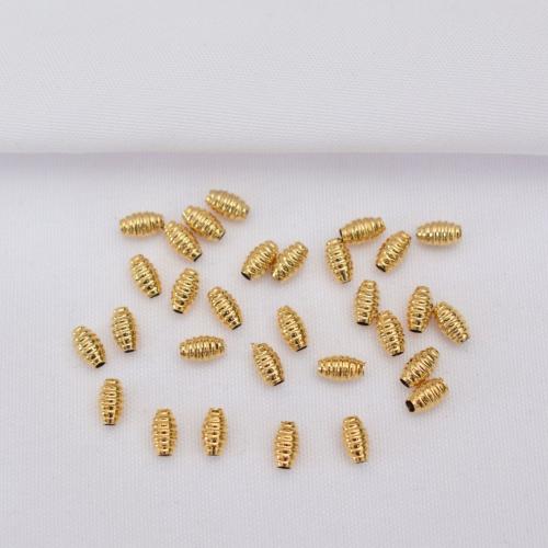 Brass Spacer Beads, Oval, gold color plated, DIY Approx 1.5mm, Approx [