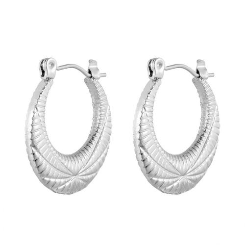 Stainless Steel Leverback Earring, 304 Stainless Steel, Round, plated, for woman 